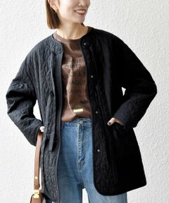 SHIPS / シップス その他アウター | 《予約》SHIPS any: キルティング ステッチ ノーカラー ミディ コート