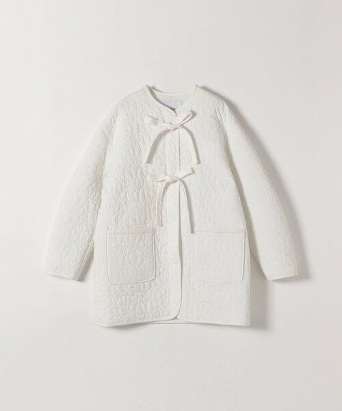 SHIPS / シップス その他アウター | 《予約》SHIPS any: キルティング ステッチ ノーカラー ミディ コート | 詳細7