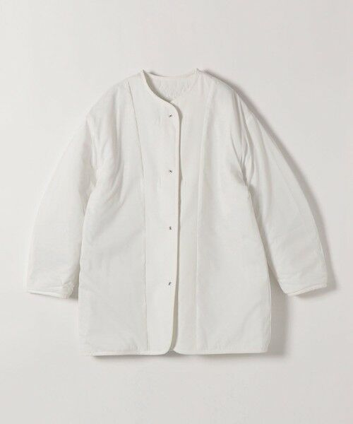 SHIPS / シップス その他アウター | 《予約》SHIPS any: キルティング ステッチ ノーカラー ミディ コート | 詳細15