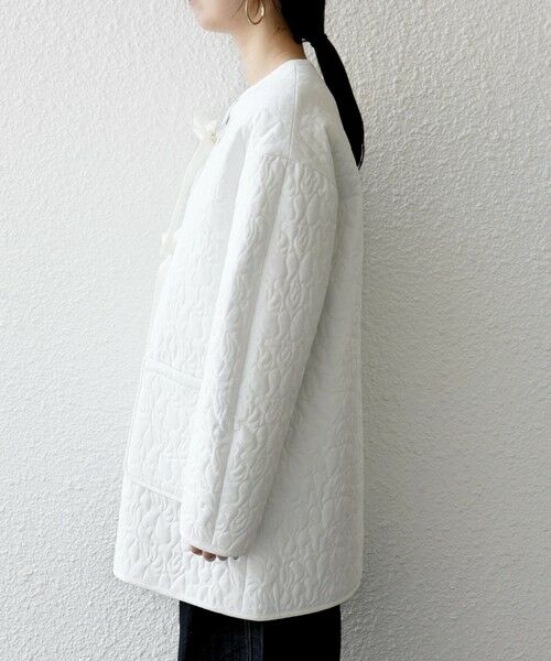 SHIPS / シップス その他アウター | 《予約》SHIPS any: キルティング ステッチ ノーカラー ミディ コート | 詳細19