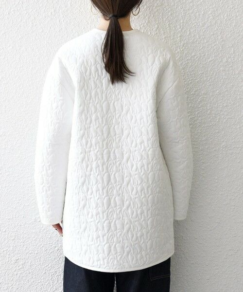 SHIPS / シップス その他アウター | 《予約》SHIPS any: キルティング ステッチ ノーカラー ミディ コート | 詳細20