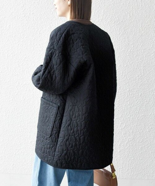 SHIPS / シップス その他アウター | 《予約》SHIPS any: キルティング ステッチ ノーカラー ミディ コート | 詳細27