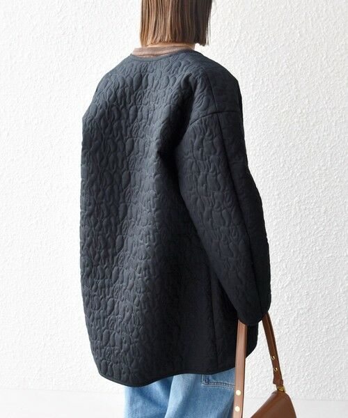 SHIPS / シップス その他アウター | 《予約》SHIPS any: キルティング ステッチ ノーカラー ミディ コート | 詳細28
