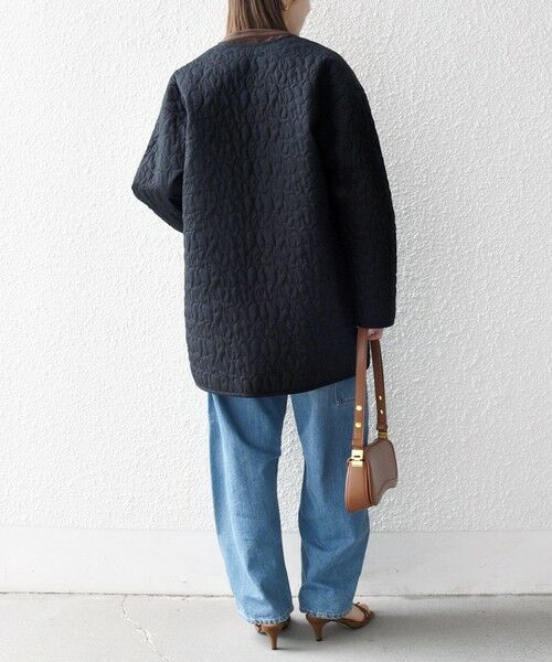 SHIPS / シップス その他アウター | 《予約》SHIPS any: キルティング ステッチ ノーカラー ミディ コート | 詳細23