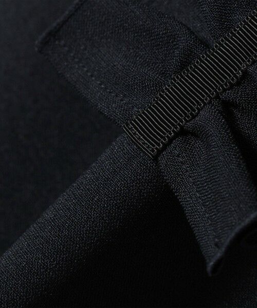 SHIPS / シップス ロング・マキシ丈ワンピース | 《予約》SHIPS any:〈洗濯機可能〉ダブルクロス フリル パフ スリーブ ワンピース［NAVY BLUE］ | 詳細25