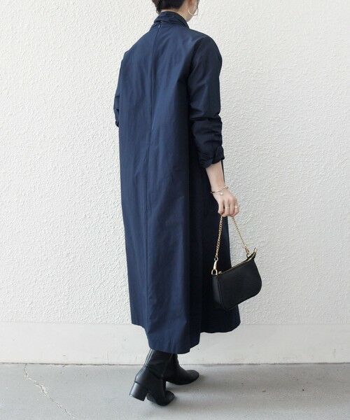 SHIPS / シップス ロング・マキシ丈ワンピース | 《予約》SHIPS any:〈洗濯機可能〉タイプライター ボウタイ リボン シャツ ワンピース | 詳細29