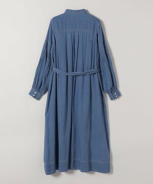 SHIPS / シップス ミニ丈・ひざ丈ワンピース | 《予約》SHIPS any:〈手洗い可能〉シアー デニム ポケット ロング シャツ ワンピース | 詳細17