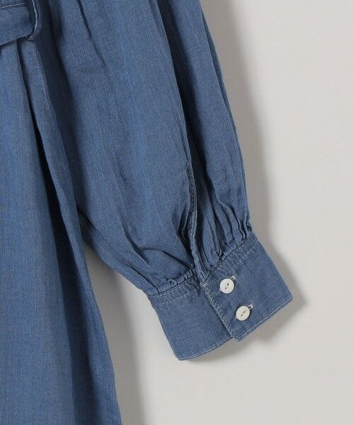 SHIPS / シップス ミニ丈・ひざ丈ワンピース | 《予約》SHIPS any:〈手洗い可能〉シアー デニム ポケット ロング シャツ ワンピース | 詳細18