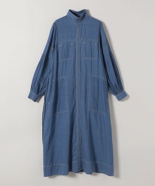 SHIPS / シップス ミニ丈・ひざ丈ワンピース | 《予約》SHIPS any:〈手洗い可能〉シアー デニム ポケット ロング シャツ ワンピース | 詳細19