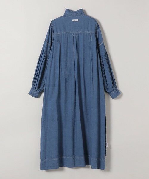 SHIPS / シップス ミニ丈・ひざ丈ワンピース | 《予約》SHIPS any:〈手洗い可能〉シアー デニム ポケット ロング シャツ ワンピース | 詳細20