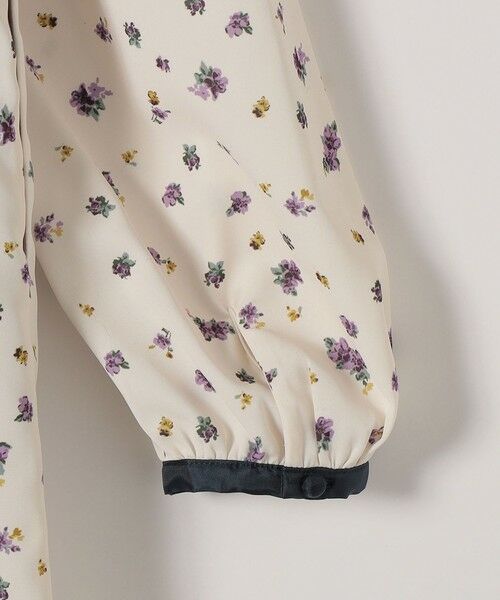 SHIPS / シップス ロング・マキシ丈ワンピース | 《予約》SHIPS any:〈洗濯機可能〉フラワー プリント ウエストギャザー Vネック ワンピース | 詳細12