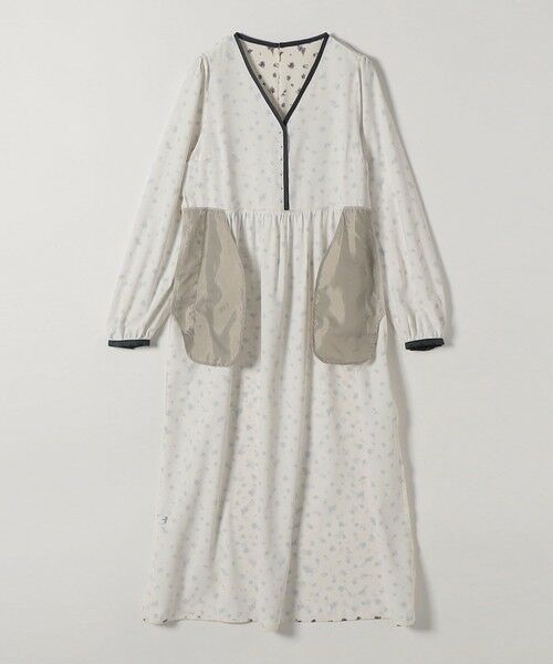 SHIPS / シップス ロング・マキシ丈ワンピース | 《予約》SHIPS any:〈洗濯機可能〉フラワー プリント ウエストギャザー Vネック ワンピース | 詳細16