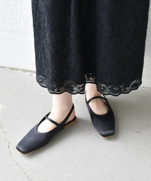 SHIPS / シップス パンプス | 《予約》【SHIPS any別注】eblouna: スクエア スリングバック パンプス | 詳細5