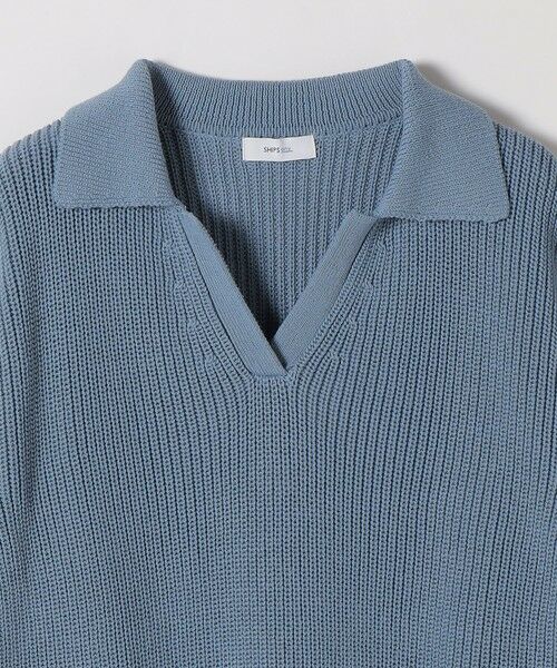 SHIPS / シップス ニット・セーター | 《予約》SHIPS any:〈手洗い可能〉 片畦編み ポロカラー スキッパー ニット プルオーバー | 詳細21