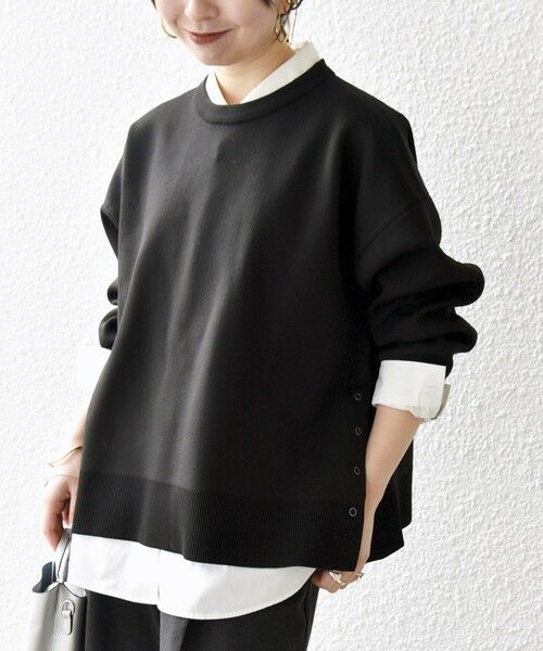 SHIPS / シップス ニット・セーター | 《予約》SHIPS any:〈手洗い可能〉サイドスリット クルーネック ルーズ プルオーバー | 詳細18