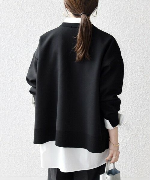 SHIPS / シップス ニット・セーター | 《予約》SHIPS any:〈手洗い可能〉サイドスリット クルーネック ルーズ プルオーバー | 詳細19