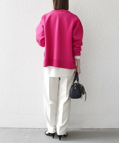 SHIPS / シップス ニット・セーター | 《予約》SHIPS any:〈手洗い可能〉サイドスリット クルーネック ルーズ プルオーバー | 詳細24