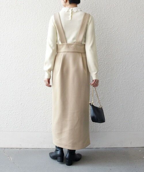 SHIPS / シップス ニット・セーター | 《予約》SHIPS any:〈手洗い可能〉2WAY レース カラー リブ ニット プルオーバー | 詳細2