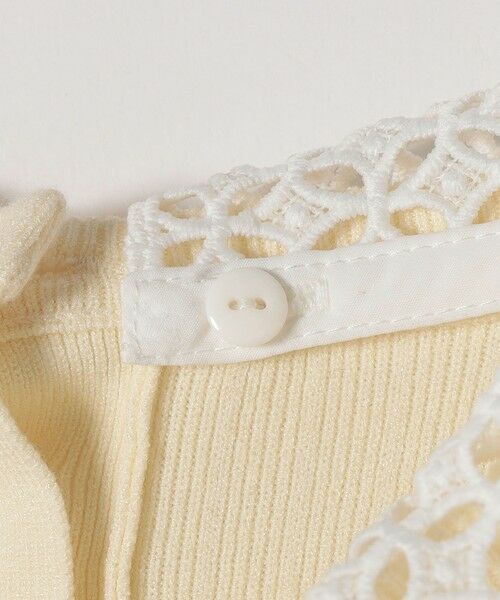 SHIPS / シップス ニット・セーター | 《予約》SHIPS any:〈手洗い可能〉2WAY レース カラー リブ ニット プルオーバー | 詳細15