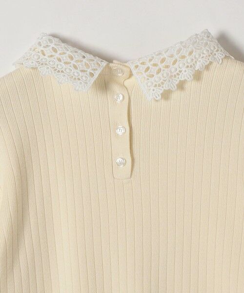 SHIPS / シップス ニット・セーター | 《予約》SHIPS any:〈手洗い可能〉2WAY レース カラー リブ ニット プルオーバー | 詳細17