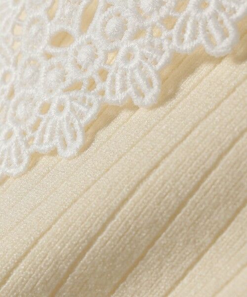 SHIPS / シップス ニット・セーター | 《予約》SHIPS any:〈手洗い可能〉2WAY レース カラー リブ ニット プルオーバー | 詳細20