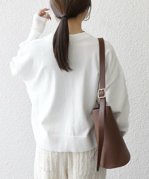 SHIPS / シップス カーディガン・ボレロ | 《予約》SHIPS any:〈手洗い可能〉 Vネック ルーズ ショート ニット カーディガン | 詳細5