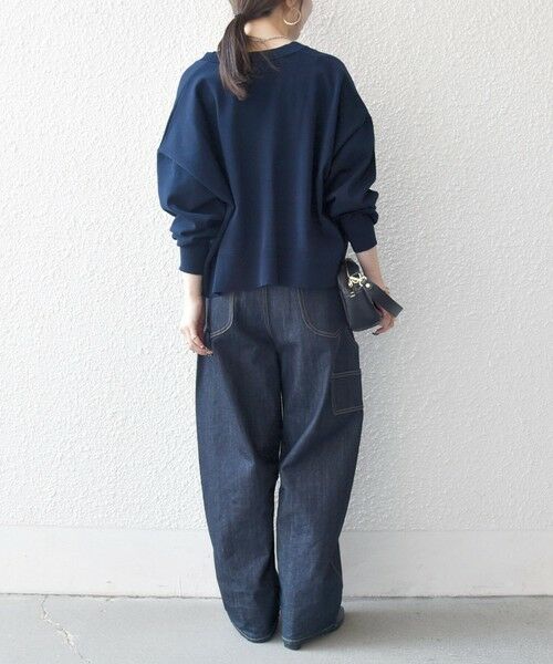 SHIPS / シップス カーディガン・ボレロ | 《予約》SHIPS any:〈手洗い可能〉 Vネック ルーズ ショート ニット カーディガン | 詳細24