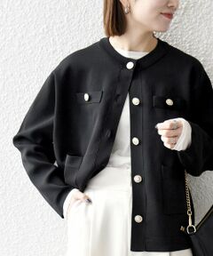 SHIPS / シップス カーディガン・ボレロ | 《予約》SHIPS any:〈手洗い可能〉クルーネック ニット ジャケット カーディガン