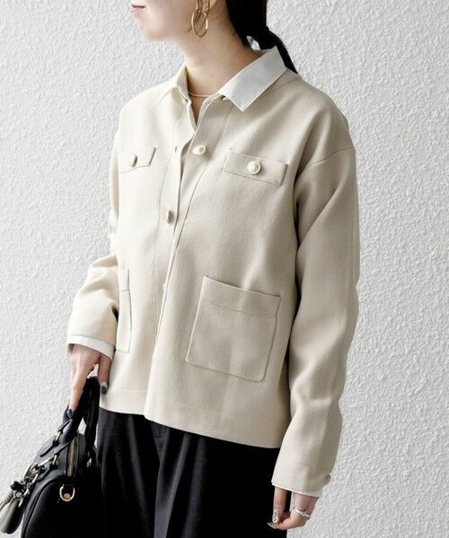 SHIPS / シップス カーディガン・ボレロ | 《予約》SHIPS any:〈手洗い可能〉クルーネック ニット ジャケット カーディガン | 詳細5