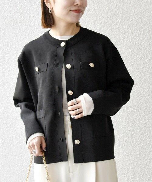 SHIPS / シップス カーディガン・ボレロ | 《予約》SHIPS any:〈手洗い可能〉クルーネック ニット ジャケット カーディガン | 詳細26