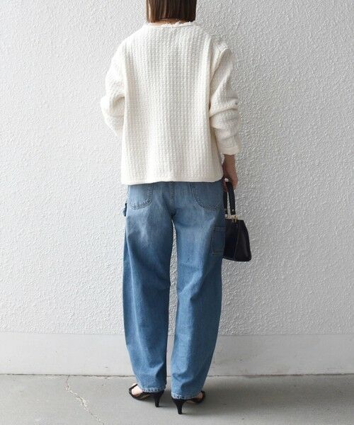 SHIPS / シップス カーディガン・ボレロ | 《予約》SHIPS any:〈手洗い可能〉フリンジ Vネック カーディガン ジャケット | 詳細2