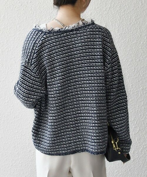 SHIPS / シップス カーディガン・ボレロ | 《予約》SHIPS any:〈手洗い可能〉フリンジ Vネック カーディガン ジャケット | 詳細18