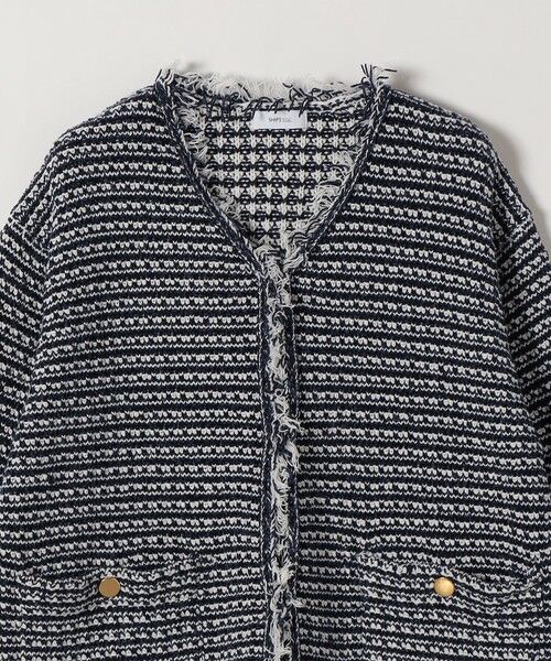 SHIPS / シップス カーディガン・ボレロ | 《予約》SHIPS any:〈手洗い可能〉フリンジ Vネック カーディガン ジャケット | 詳細22