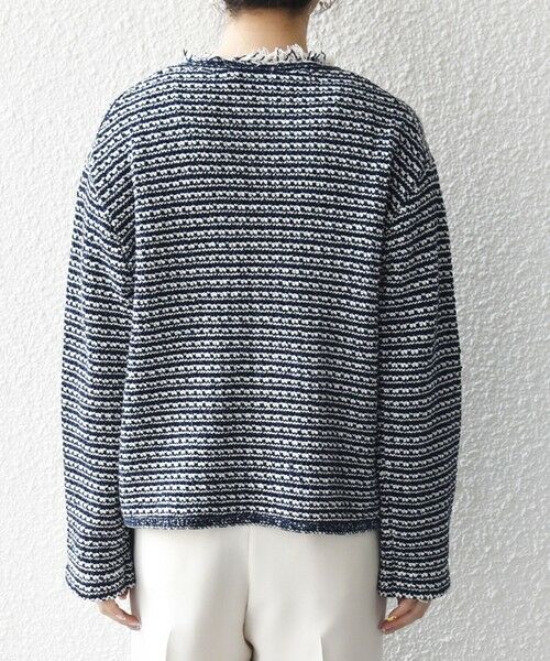 SHIPS / シップス カーディガン・ボレロ | 《予約》SHIPS any:〈手洗い可能〉フリンジ Vネック カーディガン ジャケット | 詳細29