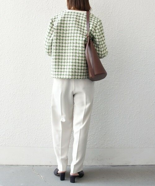 SHIPS / シップス ノーカラージャケット | 《予約》SHIPS any: ツイード  パイピング ノーカラー ジャケット | 詳細13