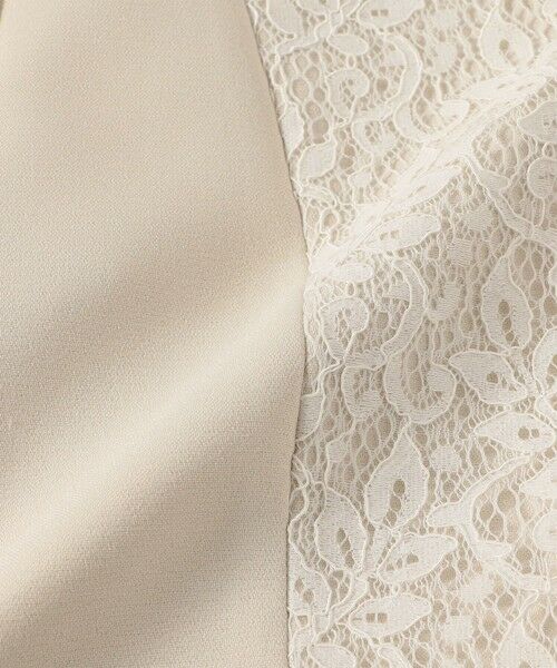 SHIPS / シップス ノーカラージャケット | 《予約》SHIPS any:〈手洗い可能〉ダブルクロス レース 切替 ノーカラー ジャケット［NAVY BLUE］ | 詳細9