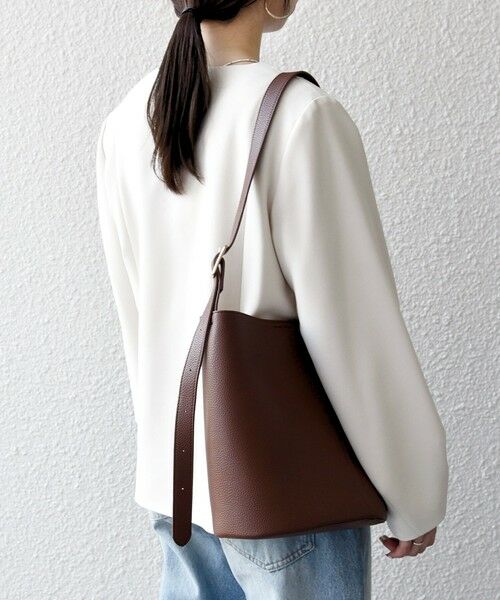 SHIPS / シップス ノーカラージャケット | 《予約》SHIPS any:〈手洗い可能〉ダブルクロス レース 切替 ノーカラー ジャケット［NAVY BLUE］ | 詳細5