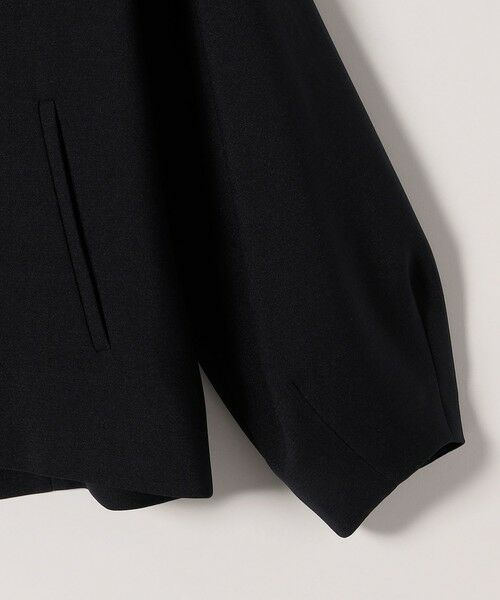 SHIPS / シップス ノーカラージャケット | 《予約》SHIPS any:〈手洗い可能〉ダブルクロス レース 切替 ノーカラー ジャケット［NAVY BLUE］ | 詳細26