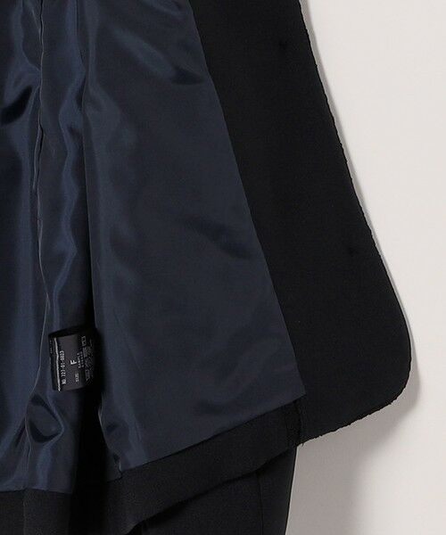 SHIPS / シップス ノーカラージャケット | 《予約》SHIPS any:〈手洗い可能〉ダブルクロス レース 切替 ノーカラー ジャケット［NAVY BLUE］ | 詳細28