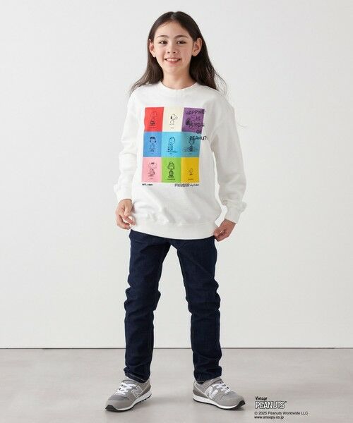 SHIPS / シップス スウェット | SHIPS any: SNOOPY コラボ 75th ブロック グラフィック プリント スウェット <KIDS> | 詳細1