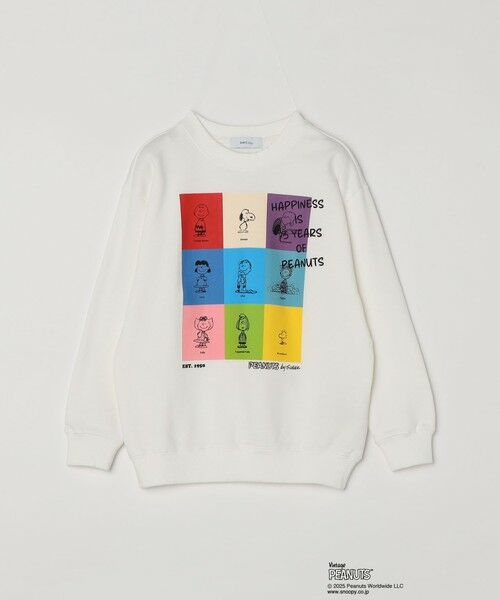 SHIPS / シップス スウェット | SHIPS any: SNOOPY コラボ 75th ブロック グラフィック プリント スウェット <KIDS> | 詳細6