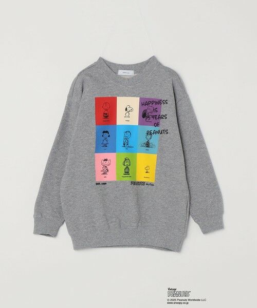 SHIPS / シップス スウェット | SHIPS any: SNOOPY コラボ 75th ブロック グラフィック プリント スウェット <KIDS> | 詳細13