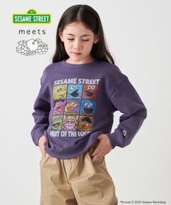 SHIPS / シップス スウェット | SESAME STREET meets FRUIT OF THE LOOM: ブロック プリント スウェット<KIDS>