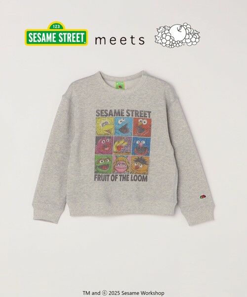 SHIPS / シップス スウェット | SESAME STREET meets FRUIT OF THE LOOM: ブロック プリント スウェット<KIDS> | 詳細6