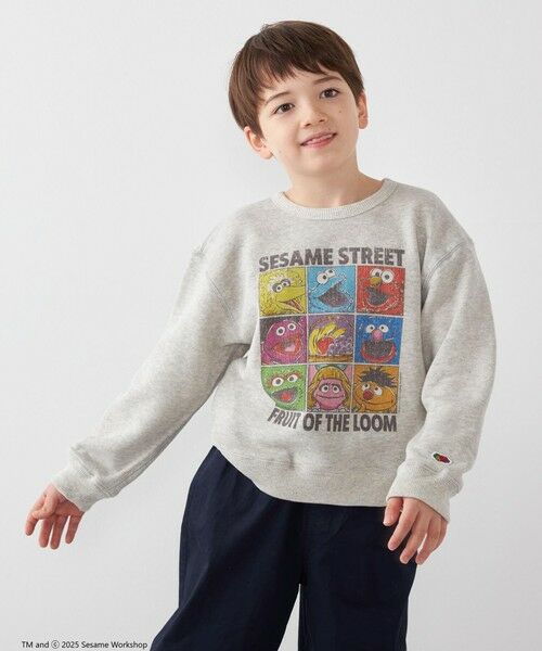 SHIPS / シップス スウェット | SESAME STREET meets FRUIT OF THE LOOM: ブロック プリント スウェット<KIDS> | 詳細5