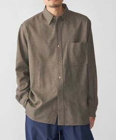 SHIPS: ミツマサ コットン ウール レギュラーカラー シャツ