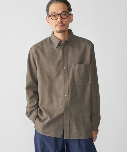 SHIPS / シップス シャツ・ブラウス | SHIPS: ミツマサ コットン ウール レギュラーカラー シャツ | 詳細2