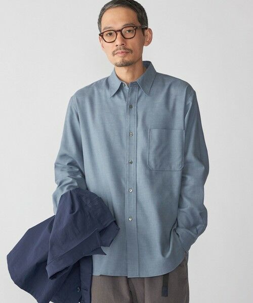 SHIPS / シップス シャツ・ブラウス | SHIPS: ミツマサ コットン ウール レギュラーカラー シャツ | 詳細6