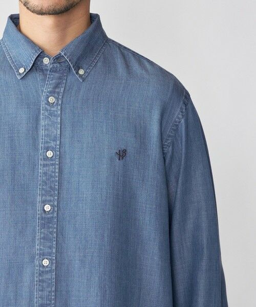 SHIPS / シップス シャツ・ブラウス | 【WEB限定】SHIPS:〈手洗い可能〉リヨセル エア ボタンダウン デニムライク シャツ | 詳細16