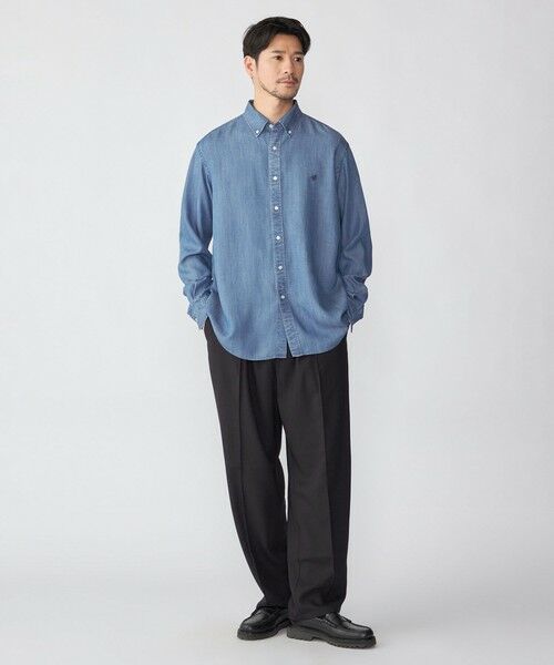 SHIPS / シップス シャツ・ブラウス | 【WEB限定】SHIPS:〈手洗い可能〉リヨセル エア ボタンダウン デニムライク シャツ | 詳細10